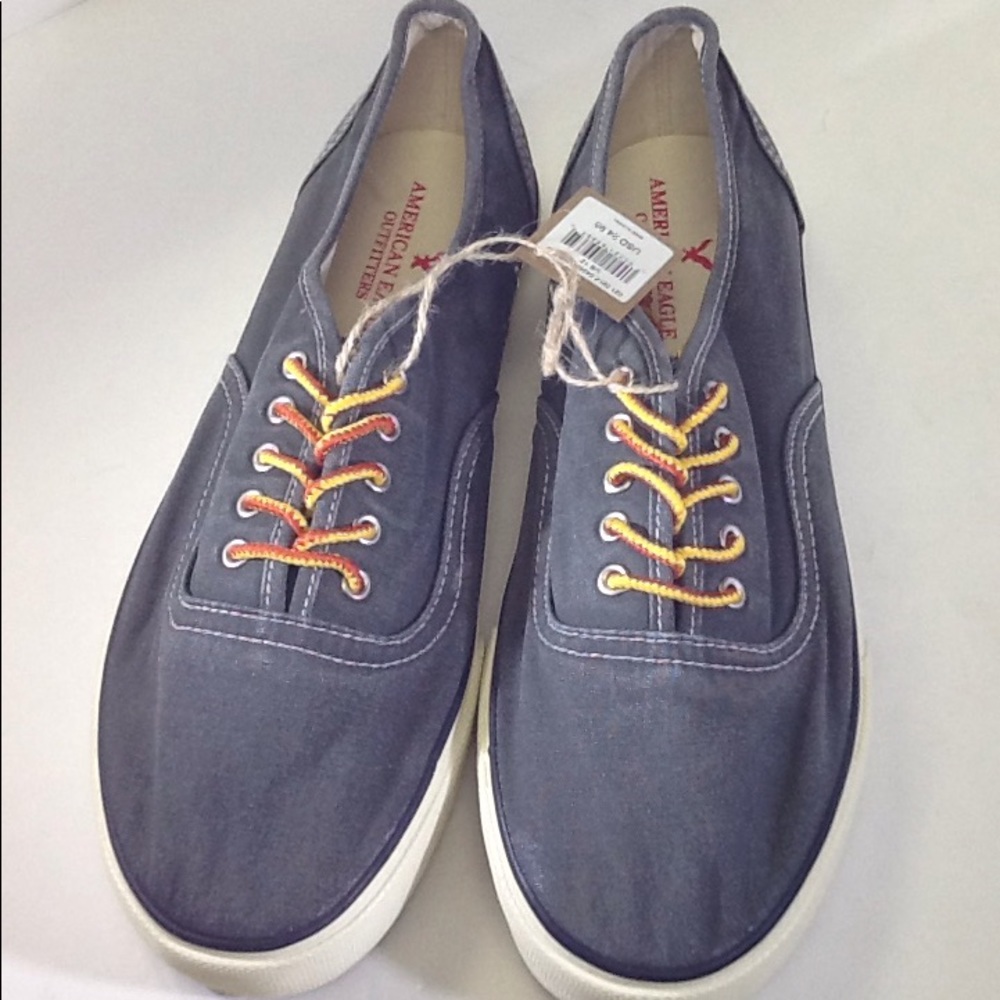 AEO Grey Canvas Sneakers Size 12